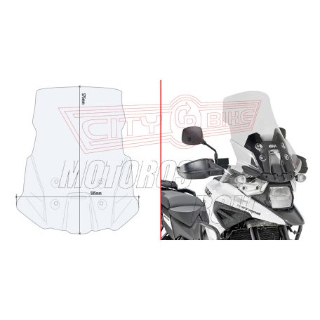 Plexi-szélvédő SUZUKI V-Strom 1050 (2020-2024) / V-Strom 1050 XT (2020-2024) GIVI