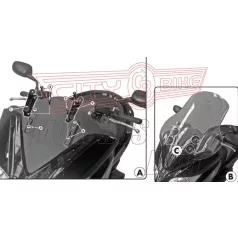Plexi-szélvédő TARTÓ Honda Forza 250 X / EX (08-12) GIVI