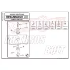 Plexi-szélvédő TARTÓ Honda Forza 250 X / EX (08-12) GIVI