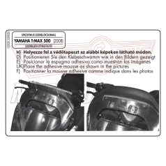 Plexi-szélvédő Yamaha T-Max 500 (08-11) GIVI