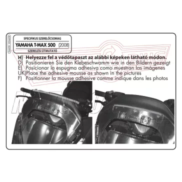Plexi-szélvédő Yamaha T-Max 500 (08-11) GIVI
