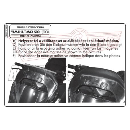 Plexi-szélvédő Yamaha T-Max 500 (08-11) GIVI