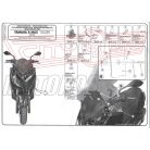 Plexi-szélvédő TARTÓ MBK Skycruiser 125 (10-12) / Yamaha X-Max 125-250 (10-13) GIVI