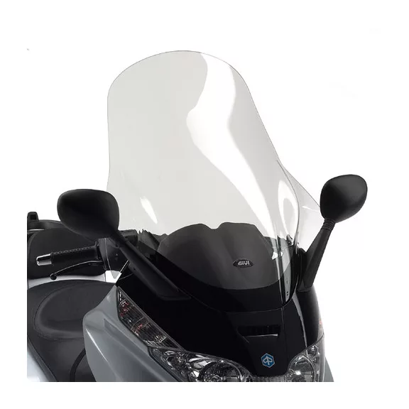 Plexi-szélvédő Piaggio X8 125-150-200-250-400 (04-10) / Piaggio X-Evo 125-250-400 (07-11) GIVI Plexi-szélvédő Piaggio X8 125-150-200-250-400 (04-10) / Piaggio X-Evo 125-250-400 (07-11) GIVI