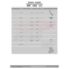 Plexi-szélvédő TARTÓ BMW F 700 GS (13-17) GIVI