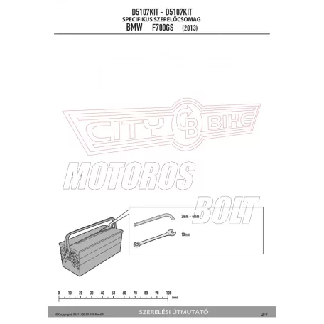 Plexi-szélvédő TARTÓ BMW F 700 GS (13-17) GIVI