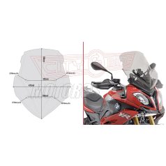   Plexi-szélvédő BMW S 1000 XR (2015-2019) GIVI füstszínű