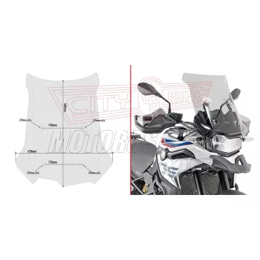   Plexi-szélvédő BMW F 750 GS (2018-2023) / BMW F 850 GS (2018-2023) GIVI