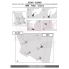 Plexi-szélvédő TARTÓ BMW F 750 GS (2018-2020) (2021-2023) GIVI