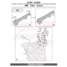 Plexi-szélvédő TARTÓ BMW F 750 GS (2018-2020) (2021-2023) GIVI