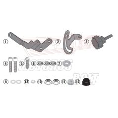   Plexi-szélvédő TARTÓ BMW R 1250 GS (19 > 23)/ BMW R 1250 GS ADVENTURE (19 > 24) GIVI