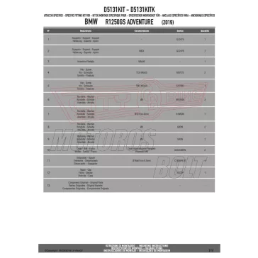   Plexi-szélvédő TARTÓ BMW R 1250 GS (19 > 23)/ BMW R 1250 GS ADVENTURE (19 > 24) GIVI