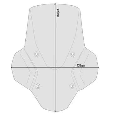 Plexi-szélvédő BMW F 900 XR (2020-2026) GIVI