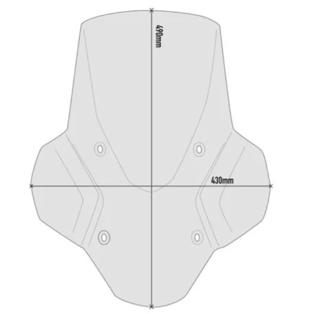 Plexi-szélvédő BMW F 900 XR (2020-2025) GIVI