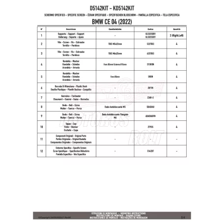 Plexi-szélvédő TARTÓ BMW CE-04 (22-24) GIVI