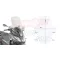 Plexi-szélvédő PIAGGIO MP3 300 HPE (2019-2024) GIVI