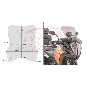   Plexi-szélvédő KTM 1290 Super Adventure R (2017-2018) / KTM 1290 Super Adventure S (2017) GIVI