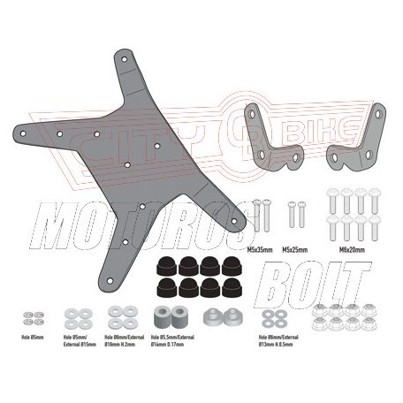 Plexi-szélvédő TARTÓ KTM 390 Adventure (2020-2024) / KTM 790 Adventure (2019-2020) / KTM 790 Adventure R (2019-2020) / KTM 890 Adventure (2021-2022) GIVI