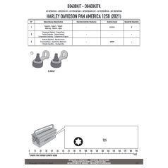   Plexi-szélvédő TARTÓ Harley Davidson Pan America 1250 (21-23)