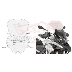   Plexi-szélvédő Benelli TRK 502 (2021-2024) / TRK 502 X (2018-2024) GIVI