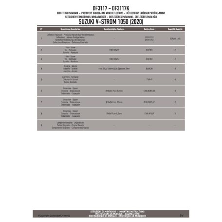 Kézvédő GIVI DF3117 V-Strom 1050/XT/1050 SE (20-25) DE (23-25)