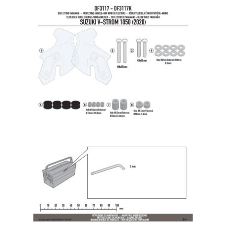 Kézvédő GIVI DF3117 V-Strom 1050/XT/1050 SE (20-25) DE (23-25)