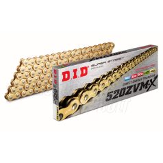   DID lánc 520 114 tagú ZVM-X (100LE felett) Extra erős, ARANY színű