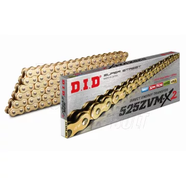   DID lánc 525 110 tagú ZVM-X2 (125LE felett) Extra erős, ARANY színű