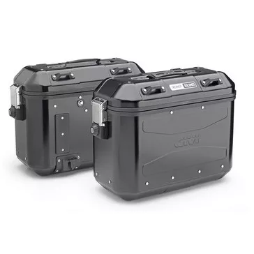   GIVI DLMK36B Trekker Dolomiti – 36L fekete alumínium MONOKEY oldaldoboz pár