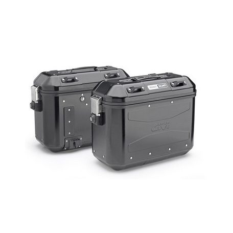 GIVI DLMK36B Trekker Dolomiti – 36L fekete alumínium MONOKEY oldaldoboz pár