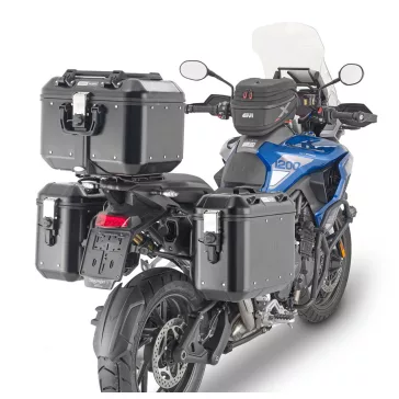   GIVI DLMK36B Trekker Dolomiti – 36L fekete alumínium MONOKEY oldaldoboz pár