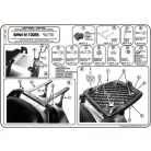 Csomagtartó BMW R 1100 RS (94-98) / BMW R 1100 RT (96-00) / BMW R 1150 RT (01) GIVI MonoKEY dobozhoz