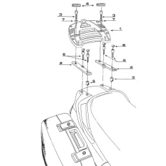   Csomagtartó platni Honda ST 1100 PAN EUROPEAN GIVI MonoKEY dobozhoz
