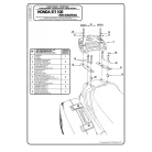 Csomagtartó platni Honda ST 1100 PAN EUROPEAN GIVI MonoKEY dobozhoz