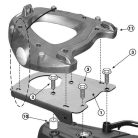 Csomagtartó platni BMW F 650 GS / BMW F 800 GS (08-11) GIVI MonoKEY dobozhoz