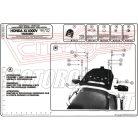 Csomagtartó platni Honda XL 1000V Varadero (99-02) / Honda XL 1000V Varadero / ABS (03-06) GIVI MonoKEY dobozhoz