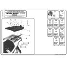 Csomagtartó platni Honda XL 125V Varadero (01-06) / Honda XL 125V Varadero (07-14) / Honda XL 650V Transalp (00-07) GIVI MonoKEY dobozhoz