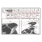 Csomagtartó platni Honda PAN European ST 1300 (02-14) GIVI MonoKEY dobozhoz