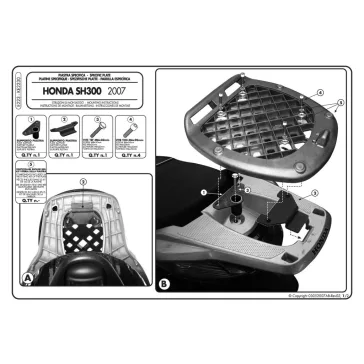   Csomagtartó alap Honda SH 300I (07-10) / Honda SH 300I (11-14) GIVI