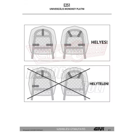GIVI Platni MonoKEY dobozhoz (E251)