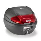 Givi E300N2B Monolock doboz - piros fényvisszaverővel– 30L, univerzális platnival