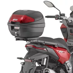   Givi E300N2B Monolock doboz - piros fényvisszaverővel– 30L, univerzális platnival