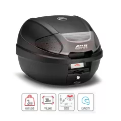   Givi E300N2B Monolock doboz - füst színű fényvisszaverővel– 30L, univerzális platnival