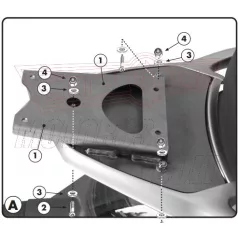   Csomagtartó platni Piaggio Beverly 125-250-400 (04-07) / Piaggio Beverly Tourer 125-250-300-400 (08-10) / Piaggio Beverly 500 (2005) GIVI