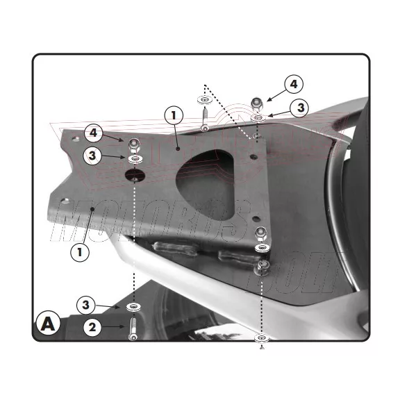 Csomagtartó platni Piaggio Beverly 125-250-400 (04-07) / Piaggio Beverly Tourer 125-250-300-400 (08-10) / Piaggio Beverly 500 (2005) GIVI Csomagtartó platni Piaggio Beverly 125-250-400 (04-07) / Piaggio Beverly Tourer 125-250-300-400 (08-10) / Piaggio Beverly 500 (2005) GIVI
