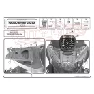 Csomagtartó platni Piaggio Beverly 125-250-400 (04-07) / Piaggio Beverly Tourer 125-250-300-400 (08-10) / Piaggio Beverly 500 (2005) GIVI