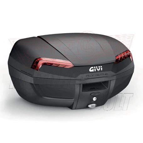 GIVI E46 RIVIERA Topcase – 46L Vízálló Motoros Doboz | Univerzális MONOLOCK Rögzítéssel