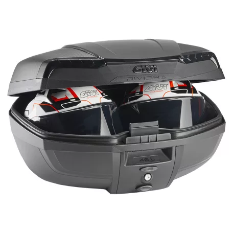 GIVI E46NB RIVIERA Topcase – 46L Vízálló Motoros Doboz | Univerzális MONOLOCK Rögzítéssel