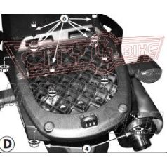   Csomagtartó kiegészítő Kawasaki KLV 1000 (04-10) / Suzuki DL 650 V-Strom (04-11) / Suzuki DL 1000 V-Strom (02-10) GIVI MonoLOCK dobozhoz
