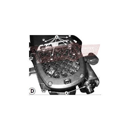 Csomagtartó kiegészítő Kawasaki KLV 1000 (04-10) / Suzuki DL 650 V-Strom (04-11) / Suzuki DL 1000 V-Strom (02-10) GIVI MonoLOCK dobozhoz